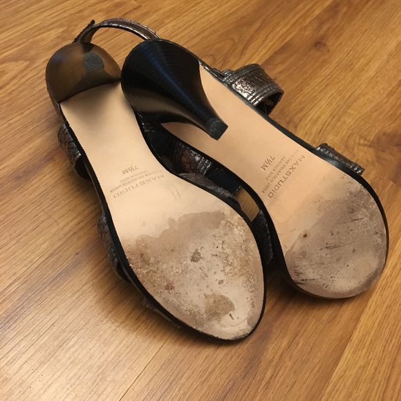 Max Studio Snakeskin Heels - Picture 8 of 8